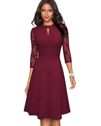 A-Line Midi Swing Dress