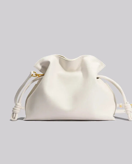 Lux Chic Pleated Leather Tote