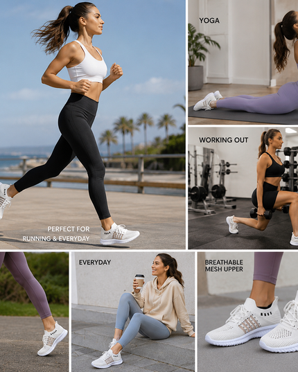 Zelora AirKnit Lace-Up Sneakers