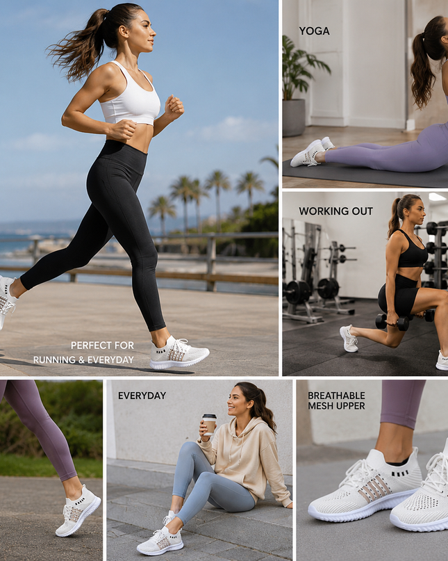 Zelora AirKnit Lace-Up Sneakers
