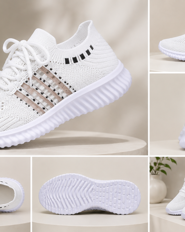 Zelora AirKnit Lace-Up Sneakers