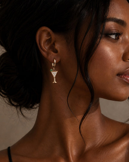 Cocktail Charm Earrings Set