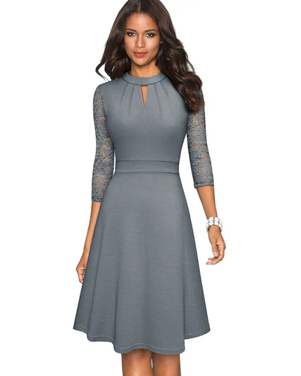 A-Line Midi Swing Dress