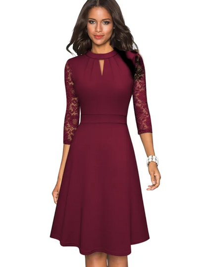 A-Line Midi Swing Dress