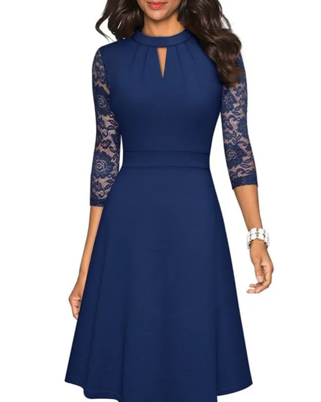 A-Line Midi Swing Dress